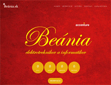 Tablet Screenshot of beania.sk